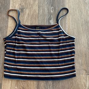 striped crop top